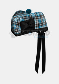 Clark Tartan Glengarry Hat Front