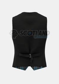 Clark Tartan Waistcoat Back