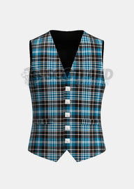 Clark Tartan Waistcoat Front