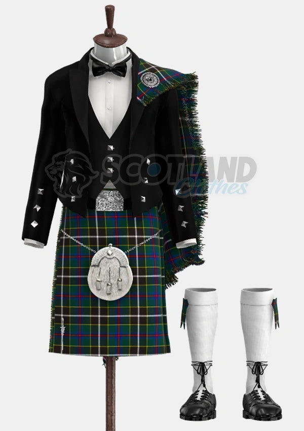 Cornish Hunting Tartan Prince Charlie Outfit