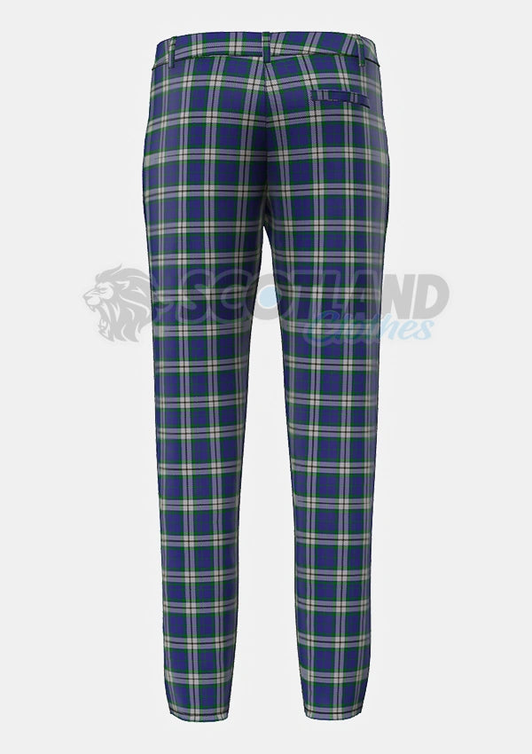 Crombie House Check Tartan Trouser Back