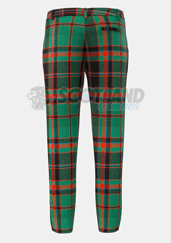 Cuming Hunting Axcient Tartan Trouser Back