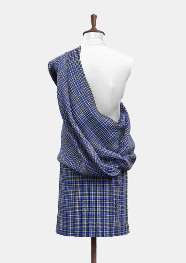 Cummins Royal Blue Tartan  Great Kilt Back