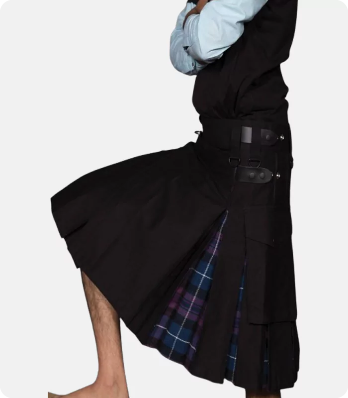 Custom Made Active Men's Slim Fit Hybrid Kilt Right Side