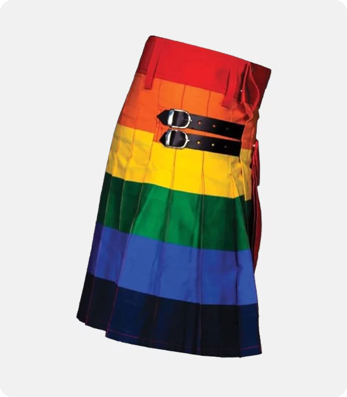 Custom Made Beautiful Rainbow Kilt