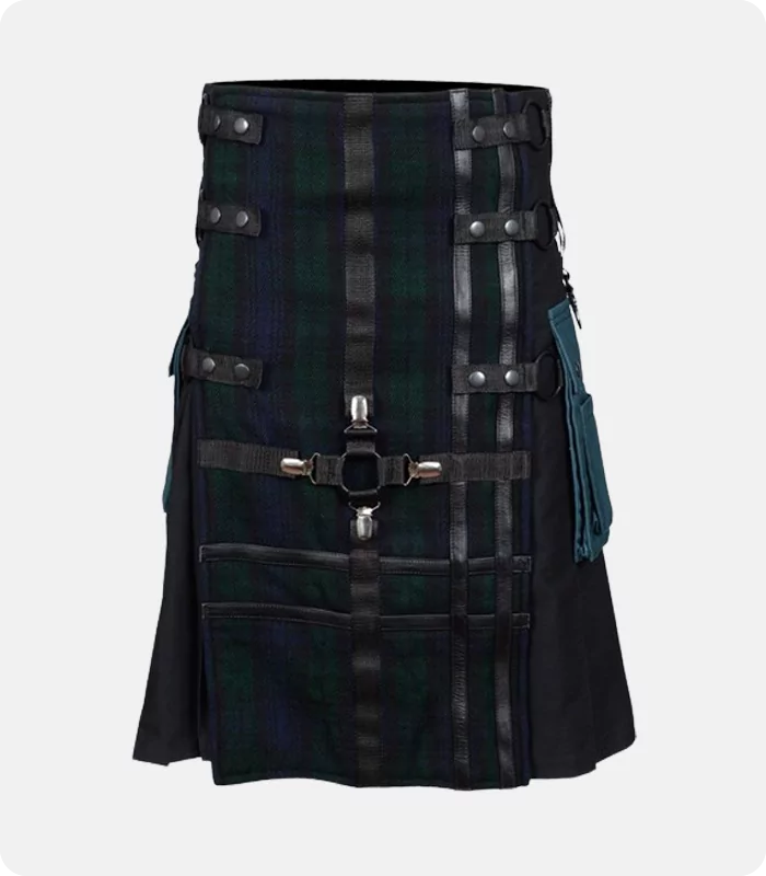 Custom Made Black Watch Hybrid Tartan Kilts