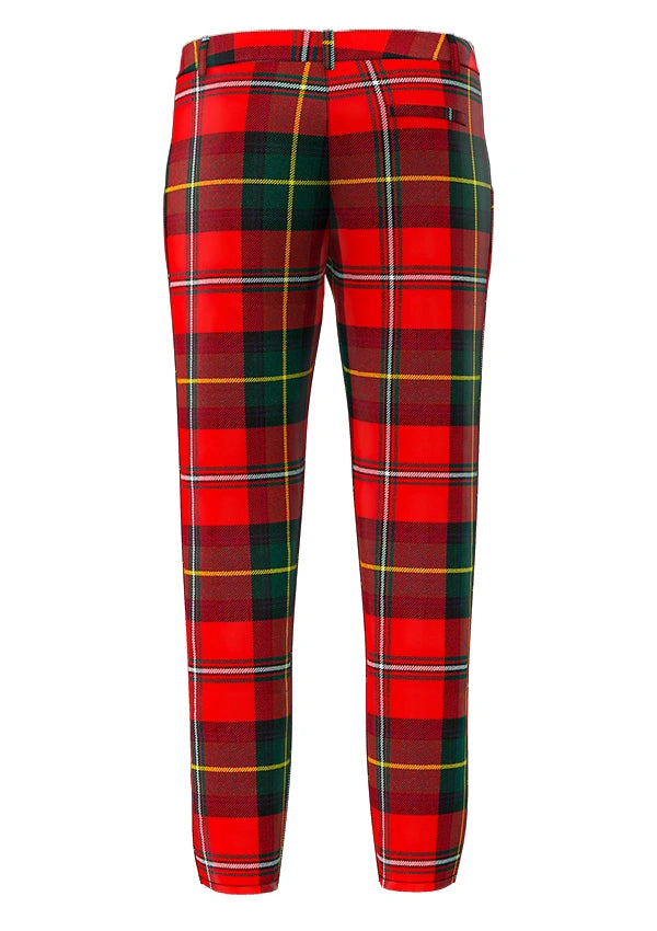 Custom Made Body Modern Tartan Pant Back