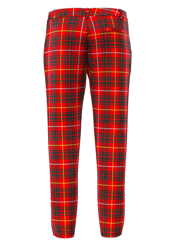 Custom Made Bruce Modern Tartan Pant Back