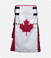 Custom Made Canadian Flags Canvas Utility Kilt