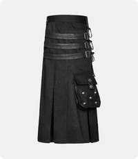 Custom Made Deluxe Gothic Utility Kilt Side