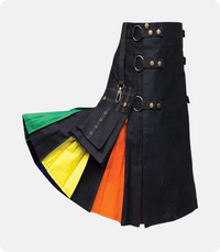 Custom Made Rainbow Utility Hybrid Kilt Side