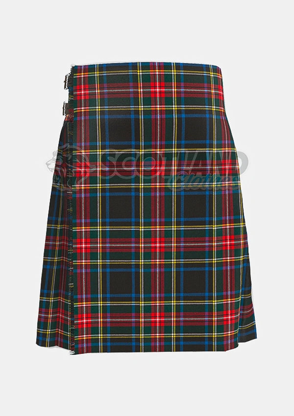  Black Stewart Tartan Kilt 