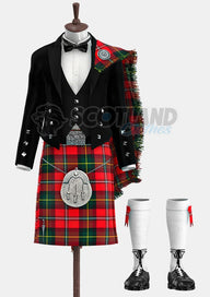 Custom Made Body Modern Tartan Prince Charlie Kilt Outfit