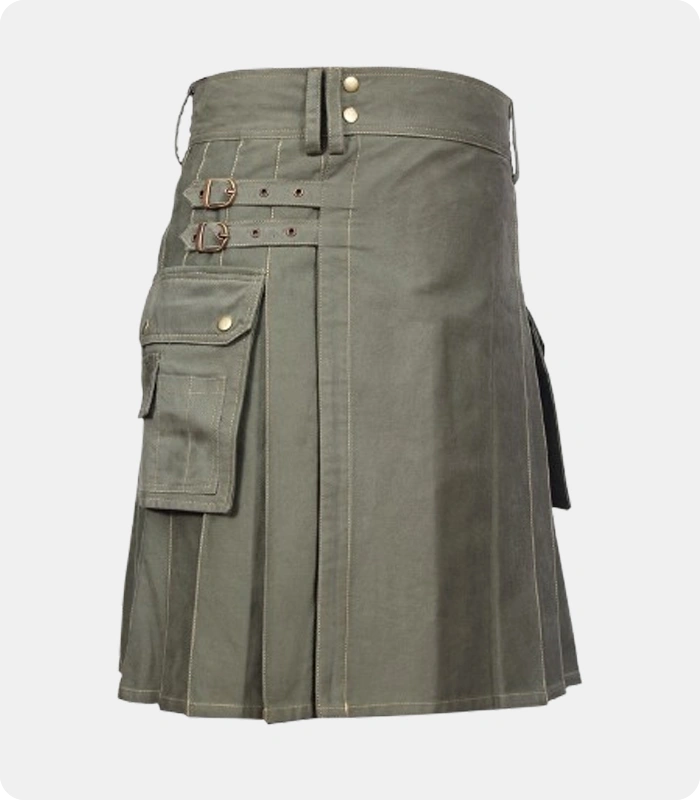 Custom-Made-Classic-Men-Utility-Kilt=Heavy-Cotton
