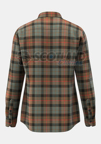 Custom Made Gunn Weathered Tartan Shirt Back Side