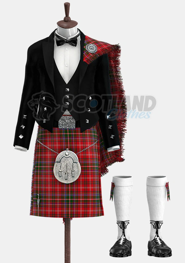 Custom Made Macdougall Tartan Prince Charlie Kilt Outfit