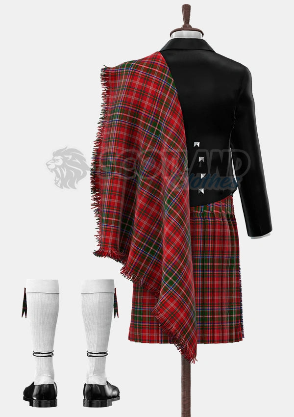 Custom Made Macdougall Tartan Prince Charlie Kilt Outfit
