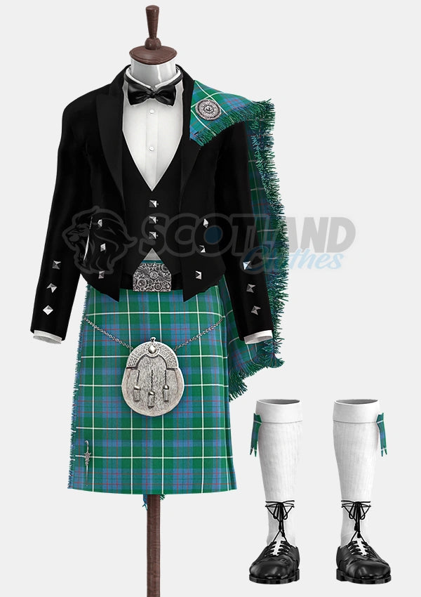 Custom Made Macintyre Ancient Tartan Prince Charlie Kilt Outfit