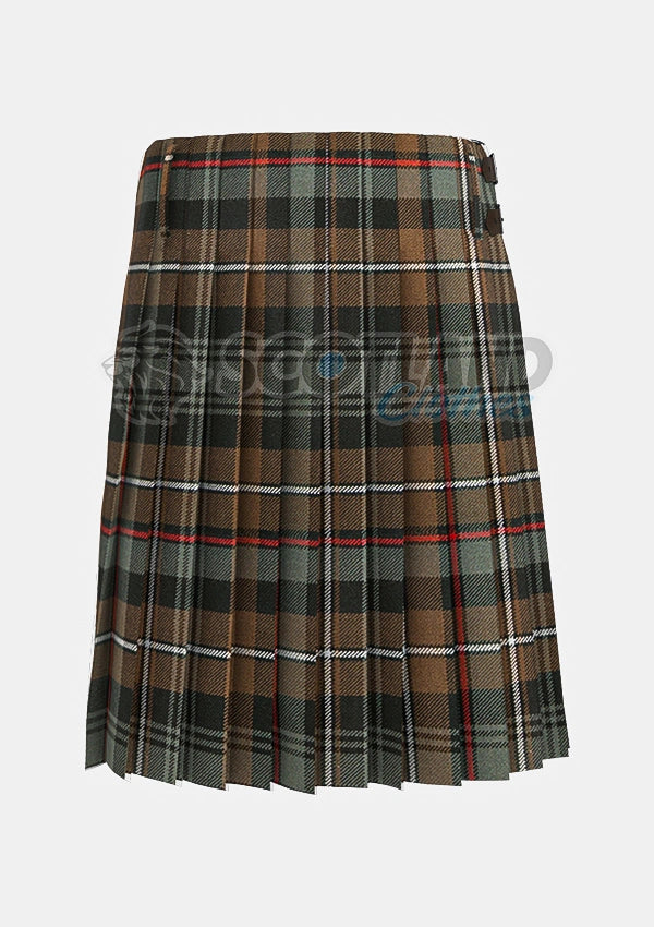 Mackenzie Weathered Tartan Kilt Back