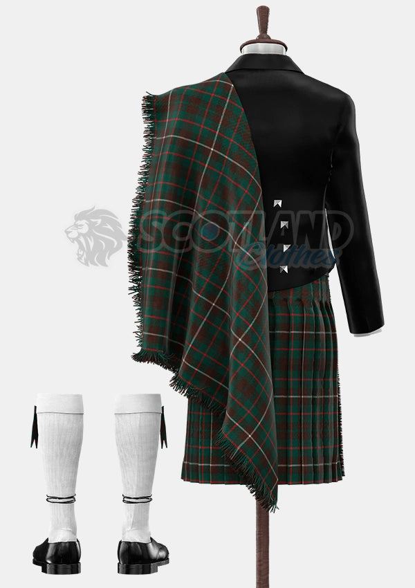 Custom Made Mackinnon ancient hunting tartan Prince Charlie Kilt Outfit