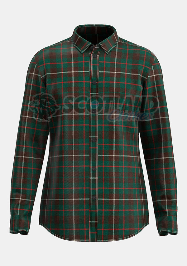 Custom Made Mackinnon ancient hunting tartan Shirt
