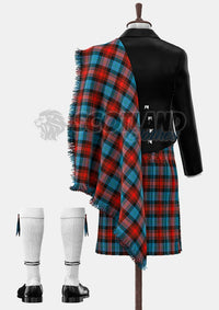 Custom Made Maclachlan ancient tartan Prince Charlie Kilt Outfit