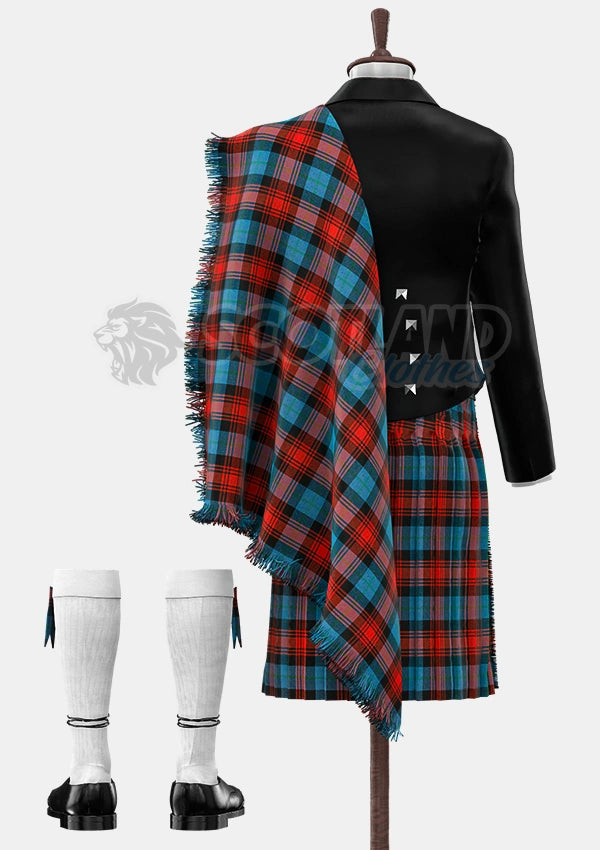 Custom Made Maclachlan ancient tartan Prince Charlie Kilt Outfit