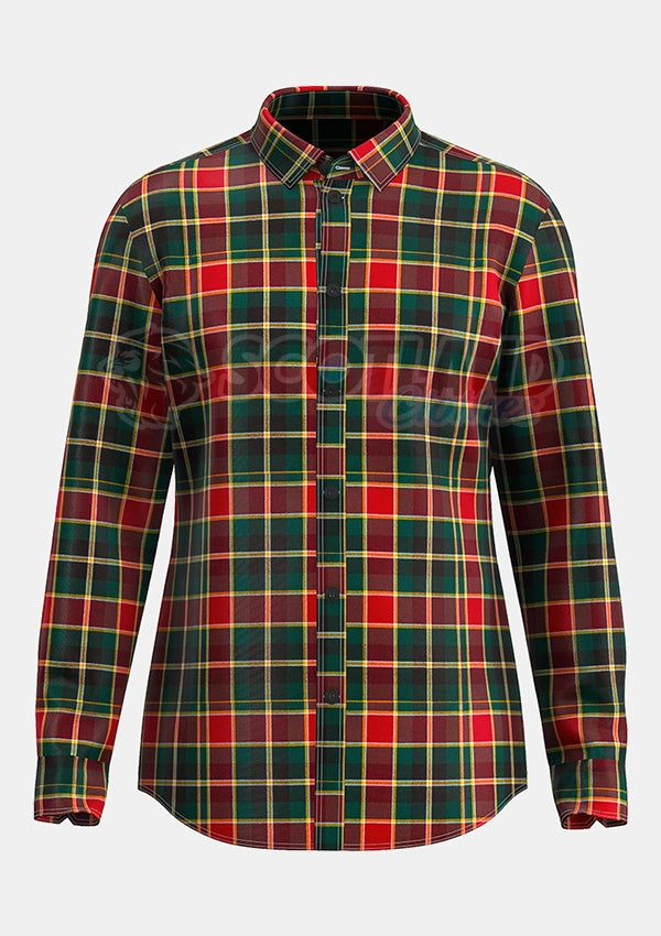 Custom Made Maclachlan old modern tartan Shirt