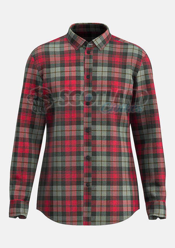 Custom Made Maclachlan weathered tartan Shirt