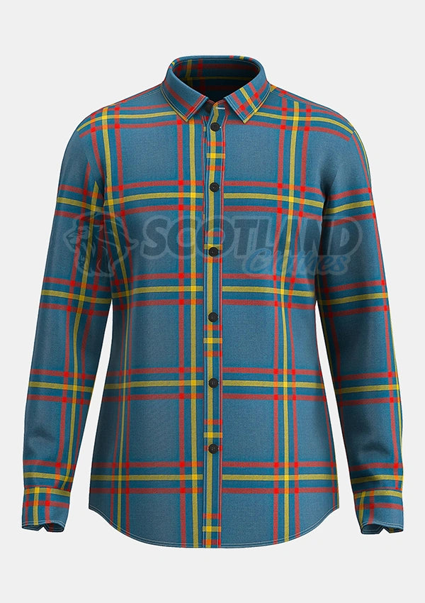 Custom Made Maclain of lochbuie hunting ancient tartan Shirt