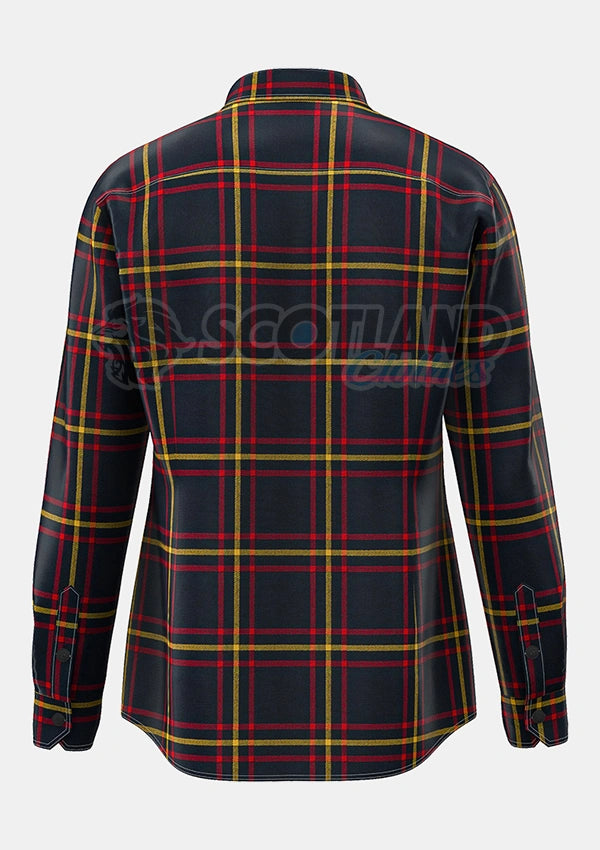 Custom Made Maclain of lochbuie hunting tartan Shirt
