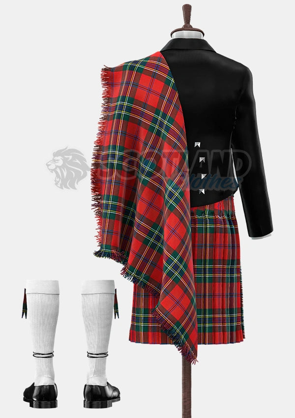 Custom Made Maclean of duart ancient tartan Prince Charlie Kilt Outfit