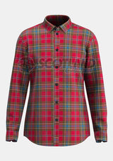 Custom Made Maclean of duart weathered tartan Shirt
