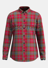 Custom Made Maclean of duart weathered tartan Shirt