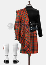 Custom Made Macleod Red River Ancient Tartan Prince Charlie Kilt Outfit