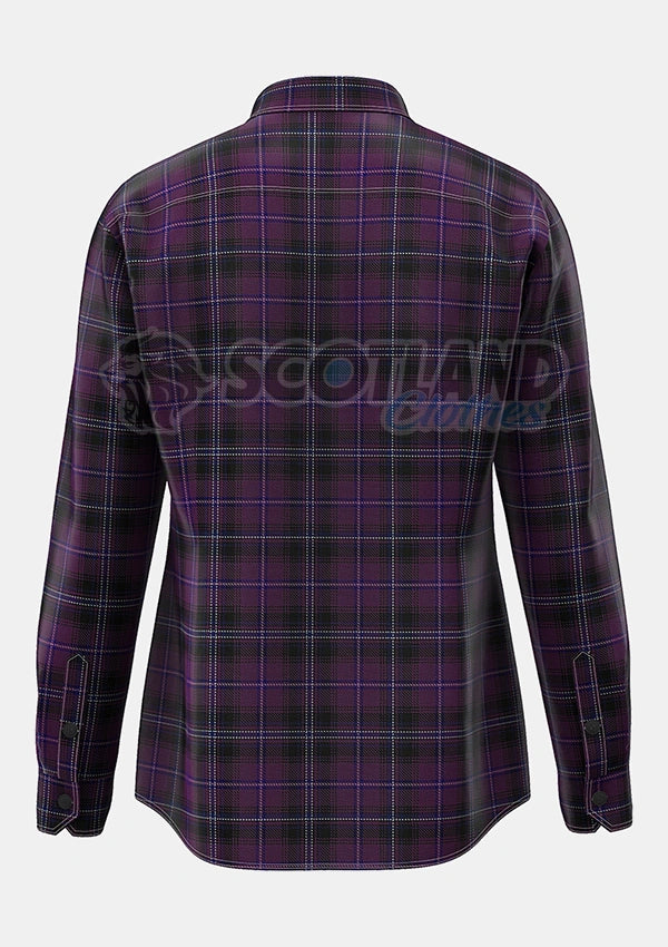 Custom Made Purple Tartan Shirt