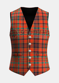 Custommade Macleod Red River Ancient Tartan Waistcoat