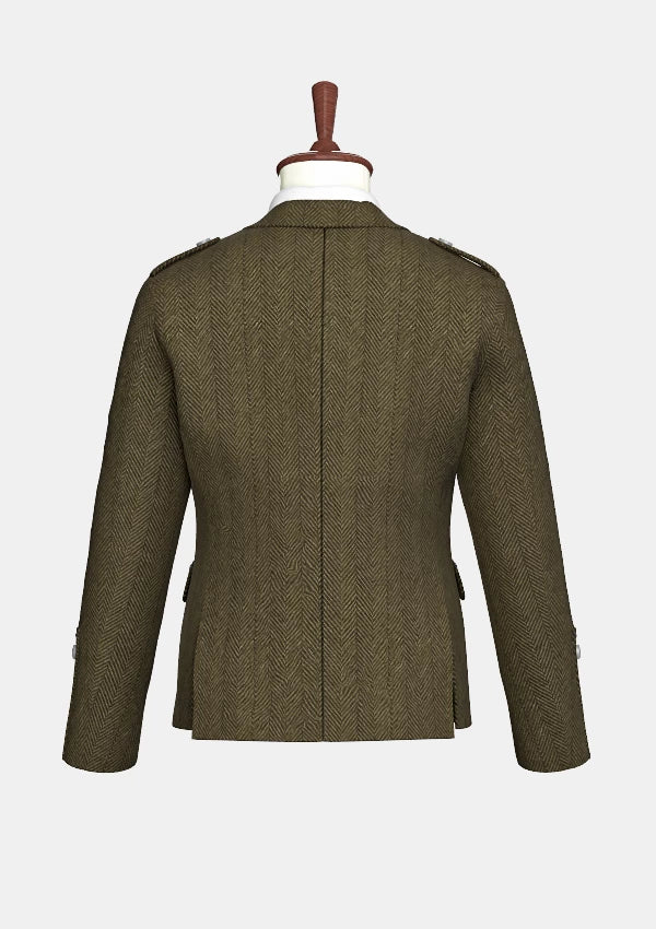 Dark_Olive_Green_Tweed_Argyle_Jacket_back_image