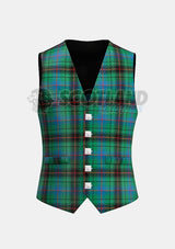 Davidson Tartan Waistcoat Front