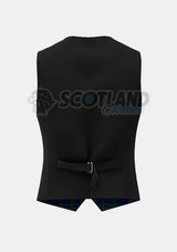 Davies Tartan Waistcoat Back