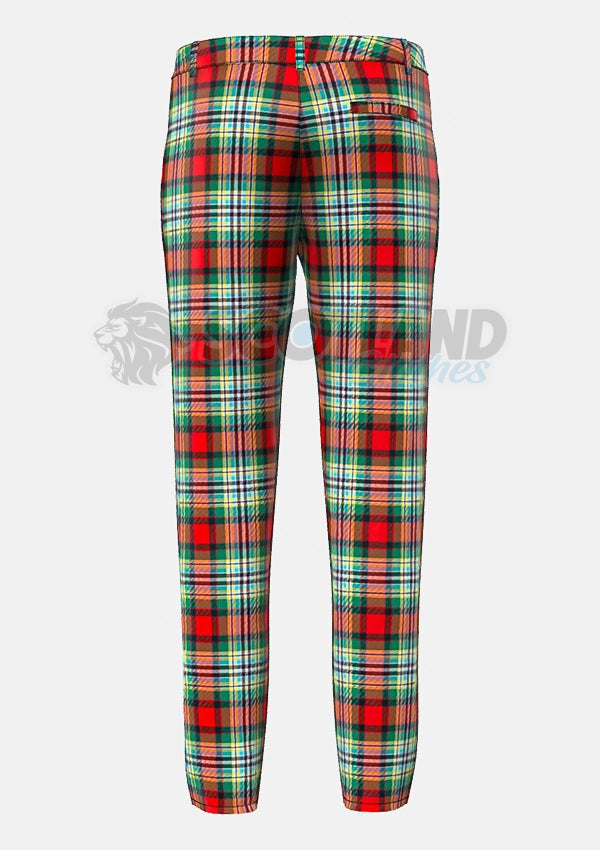 Dundee Tartan Trouser Back