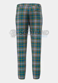 Dunn Tartan Trouser Back