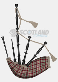 Etive Burgundy Tartan Bagpipe