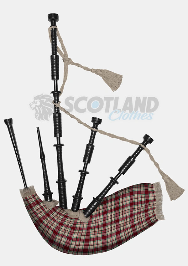 Etive Burgundy Tartan Bagpipe