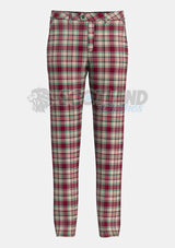 Etive Burgundy Tartan Trouser