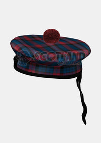 Evans Tartan Balmoral Hat Front Side
