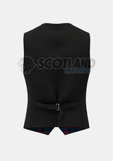 Evans Tartan Waistcoat Back