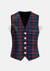 Evans Tartan Waistcoat Front