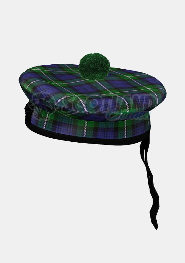 Forbes Tartan Balmoral Hat Front Side