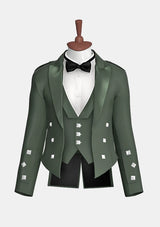 Forest_Green_Prince_Charlie_Kilt_Jacket_with_Satin_Lapels_front_image